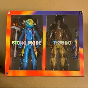 Travis Scott ~ Cactus Jack 12” Duo Action “Fortnite Figurines” Set- (Not Used)